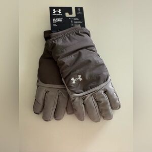 Under Armour Mens Storm Insulated Gloves, Gray, Medium, New with Tags